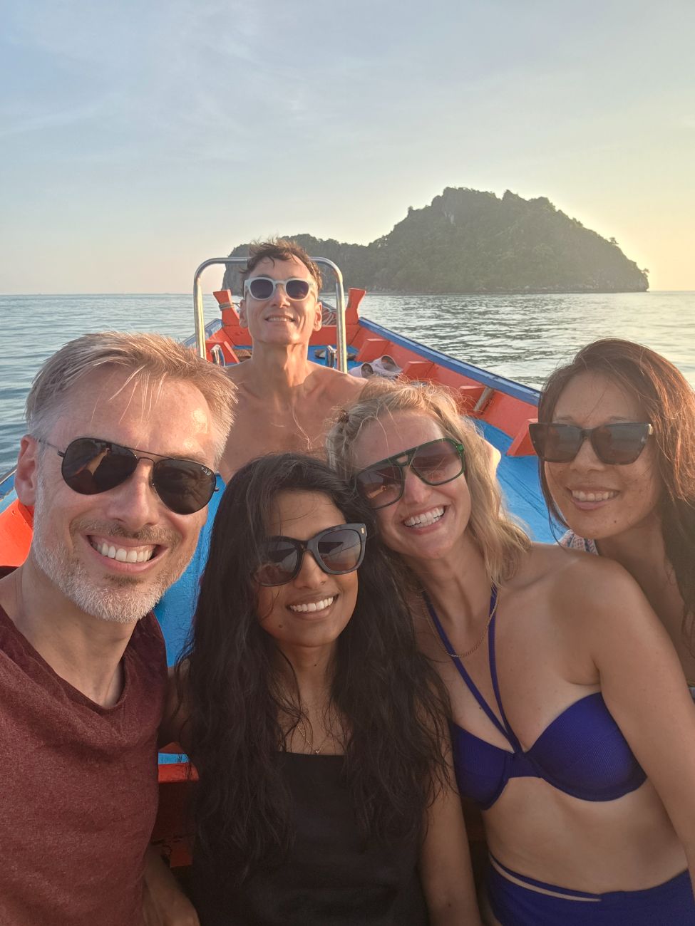 Sunset-Bootstour mit der Gruppe